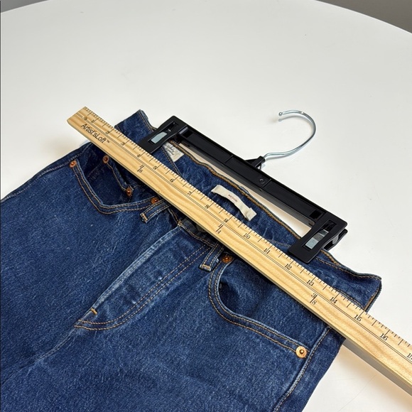 Levi's Wedgie Jeans Dark Blue Size 27 - Picture 5 of 9